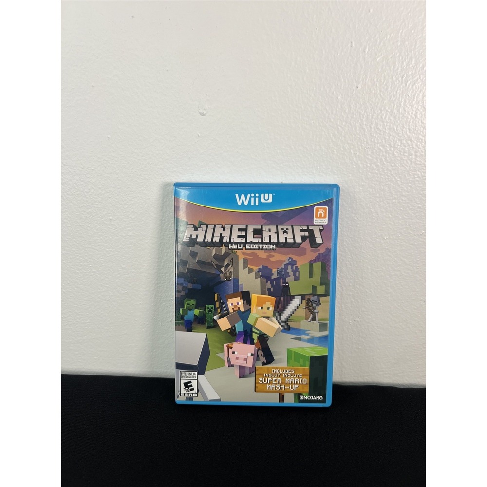 Minecraft (Nintendo Wii U Edition, 2016) w Super Mario Mash Up ~ Missing Manual
